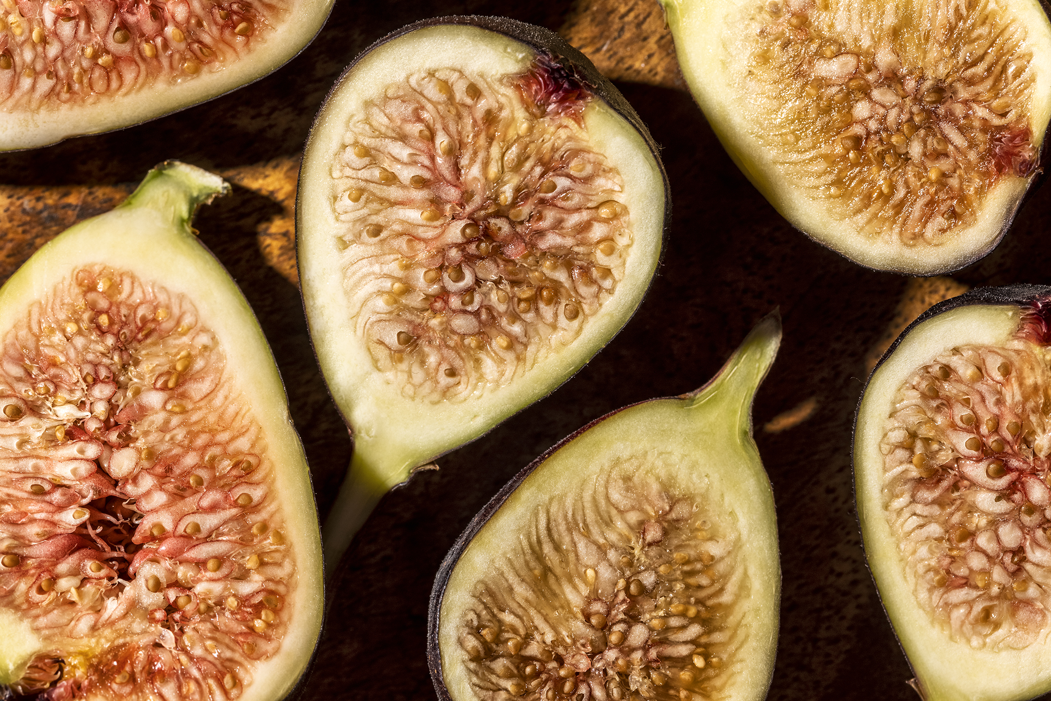 figs, fruit garnish, dessert recipe, organic fruit