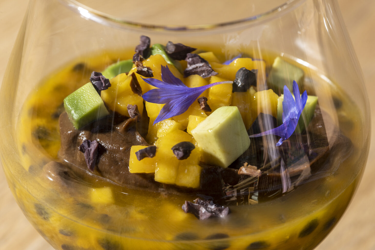 Vegan Chocolate Mousse With Passion Fruit Rancho La Puerta