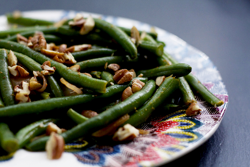 Green Beans with Orange Essence and Pecans
