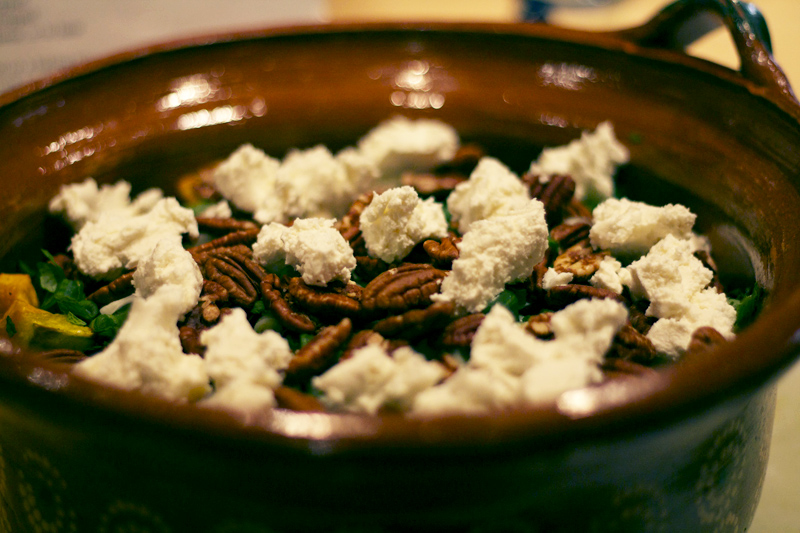 Butternut Squash and Quinoa Salad with Feta and Pecans