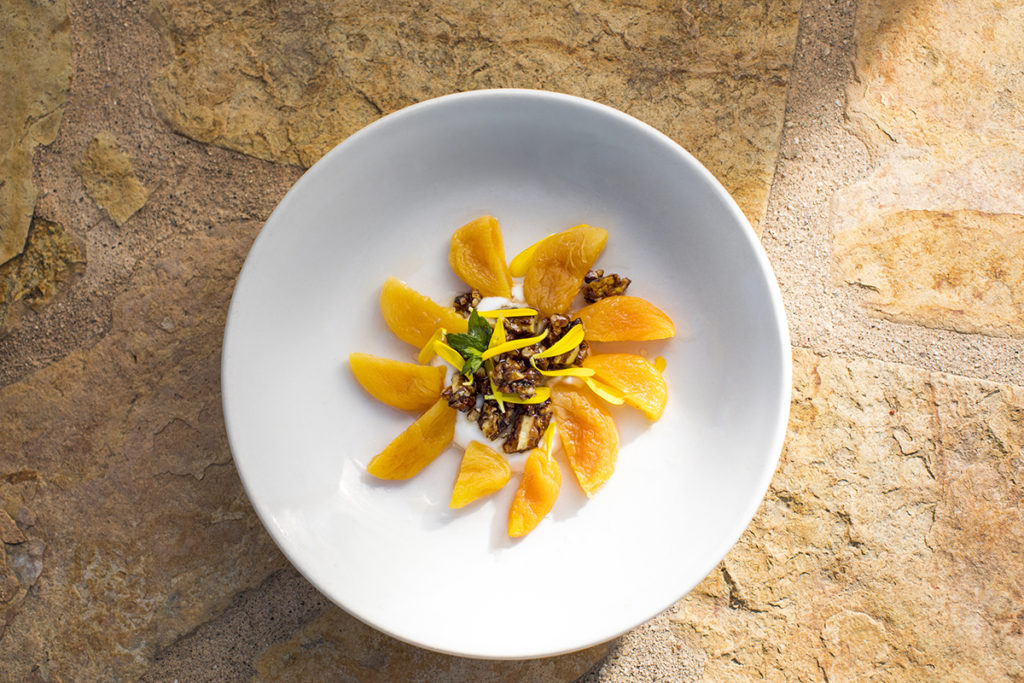 Apricots with Honeyed Pecans and Yogurt