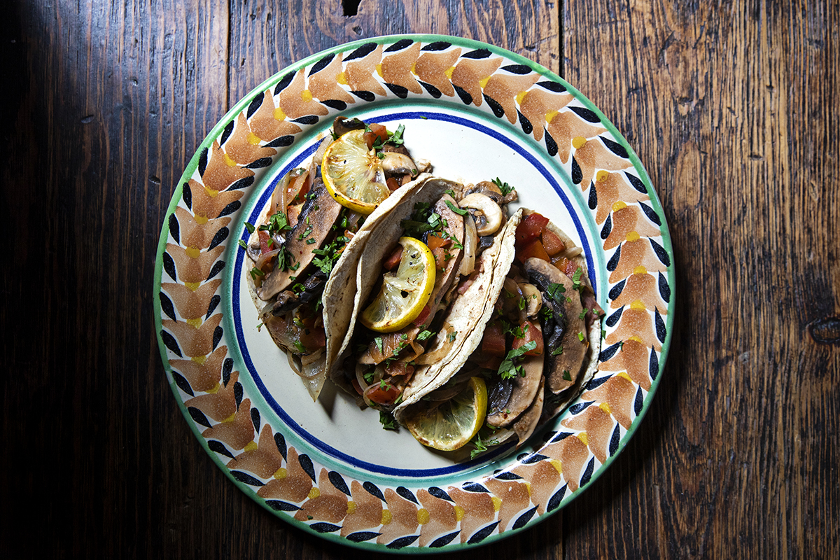 Vegetarian Mushroom Tinga Tacos