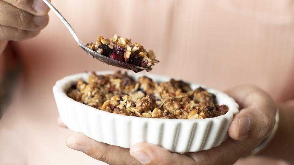 Mulberry Apple Crumble Recipe