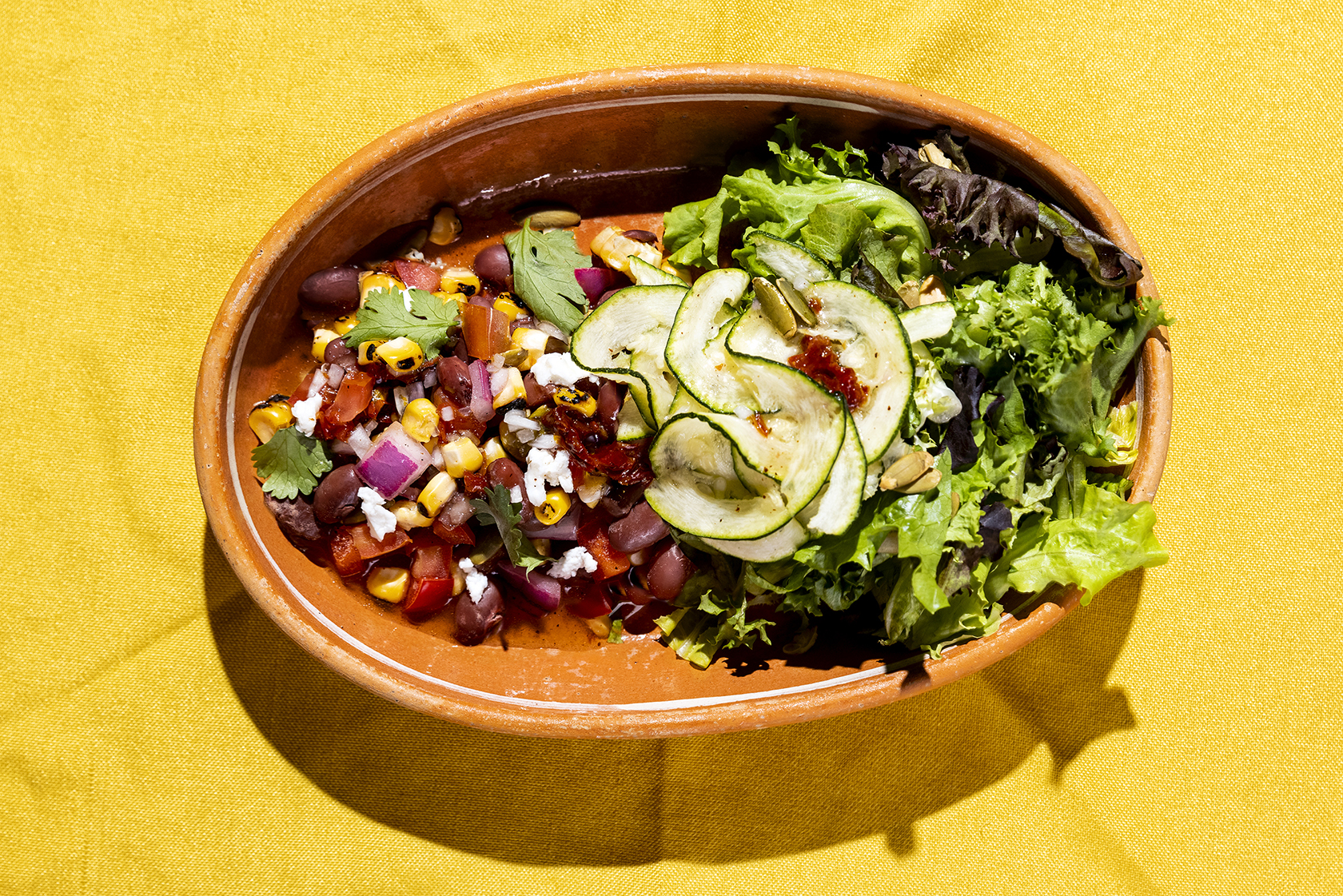 Three Sisters Salad Recipe – Corn, Beans, & Squash.